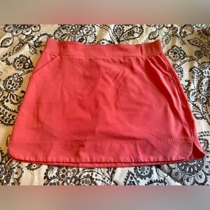 Coral Pink Sport Skort with Built in Shorts